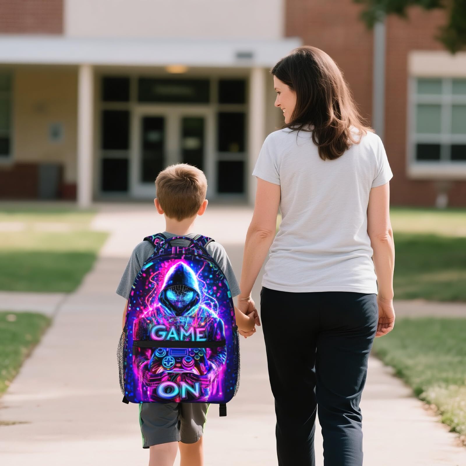 Backpack for Boys Game Boys School Backpack for Kids Children Teens Elementar…