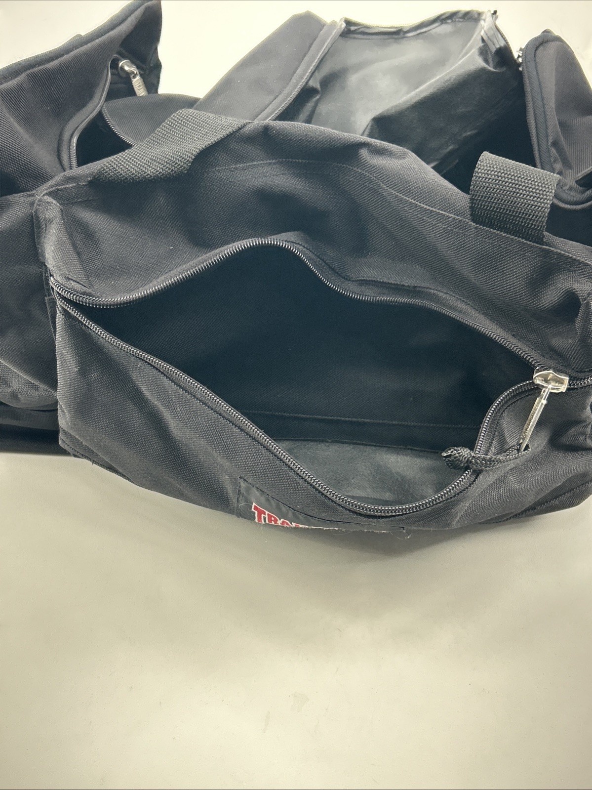 Trailmaker Equipment Duffle Bag Black 2 Zippered Sections Gym Bag 23″x12″x10.5″