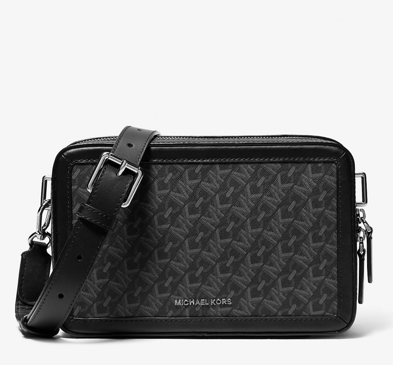 🔥 Michael Kors Hudson Empire Monogram Lunch Box Crossbody Bag Mens Unisex NWT