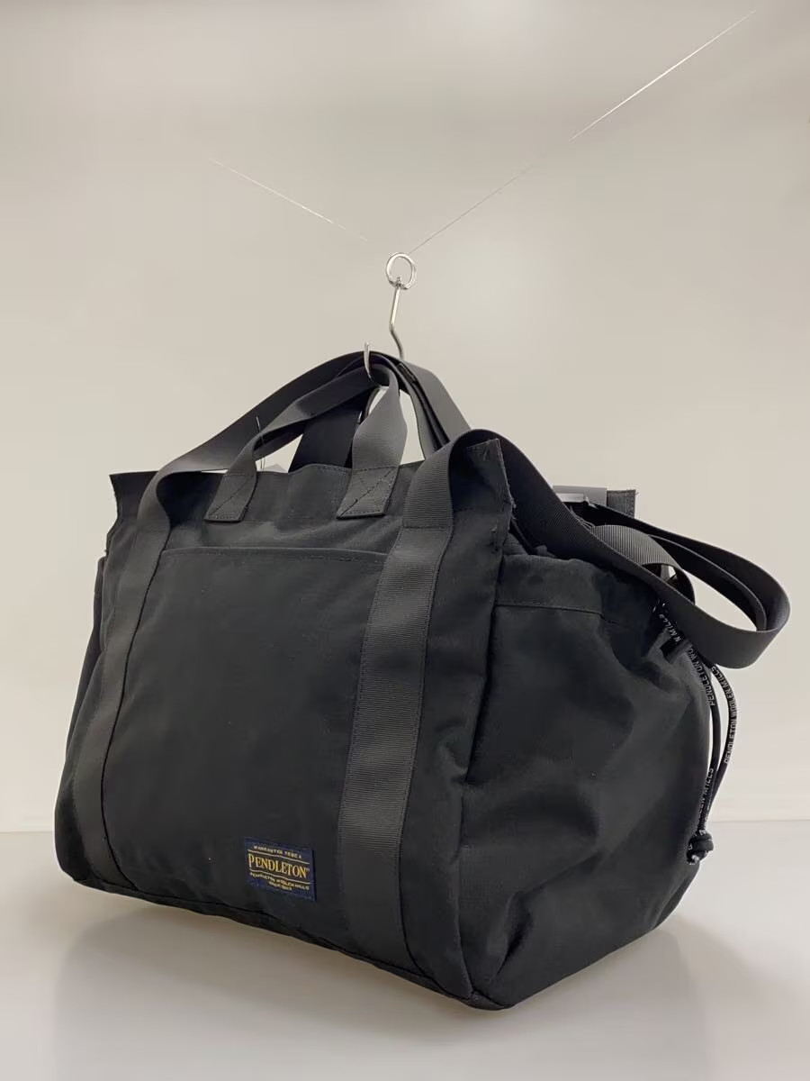 PENDLETON Tote Bag, Polyester, Black, Solid Color, pdt-spc-231001
