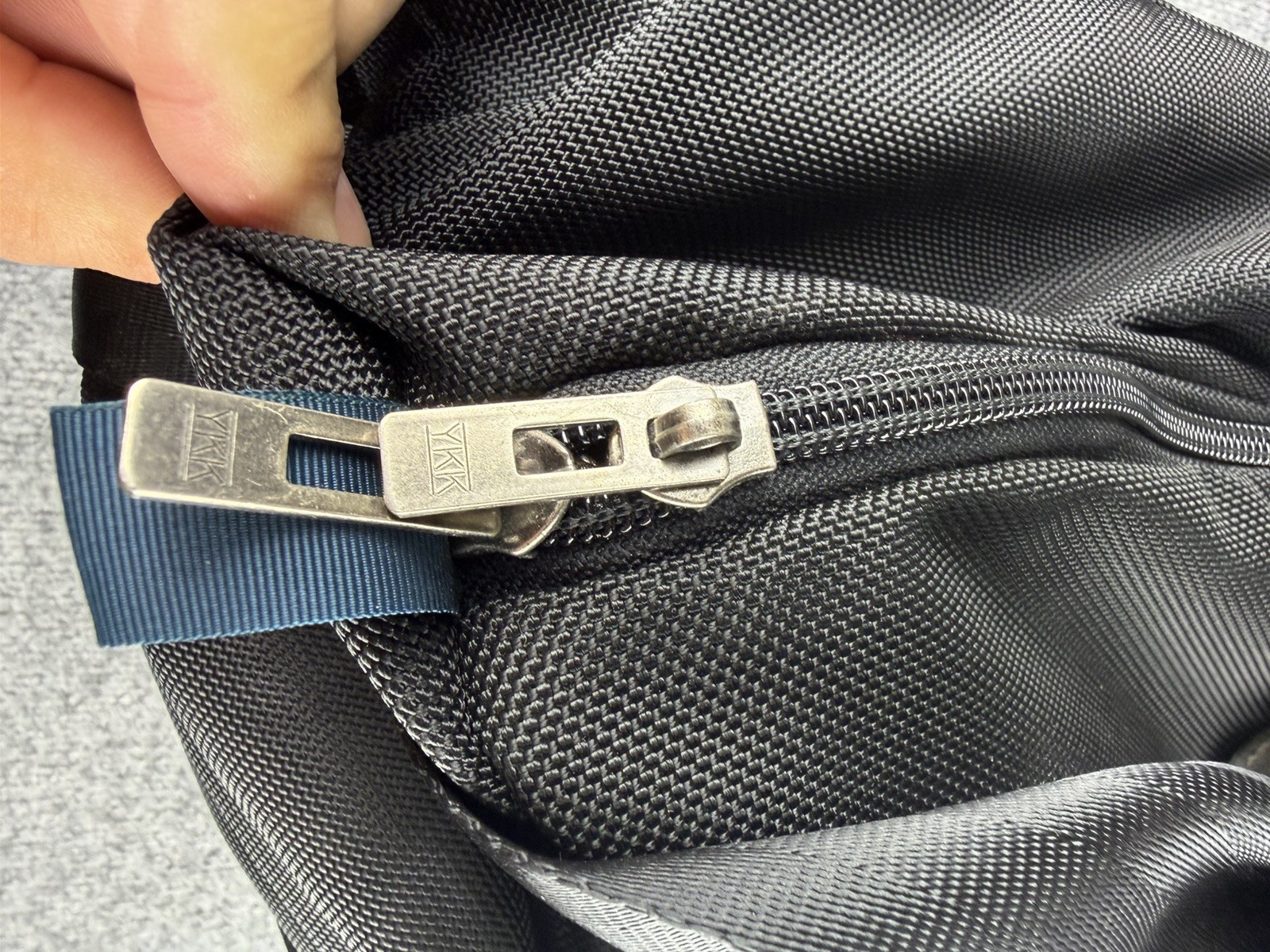 Patagonia Under Seat Gear Bag Black Adjustable Pockets Travel Vintage USA Made