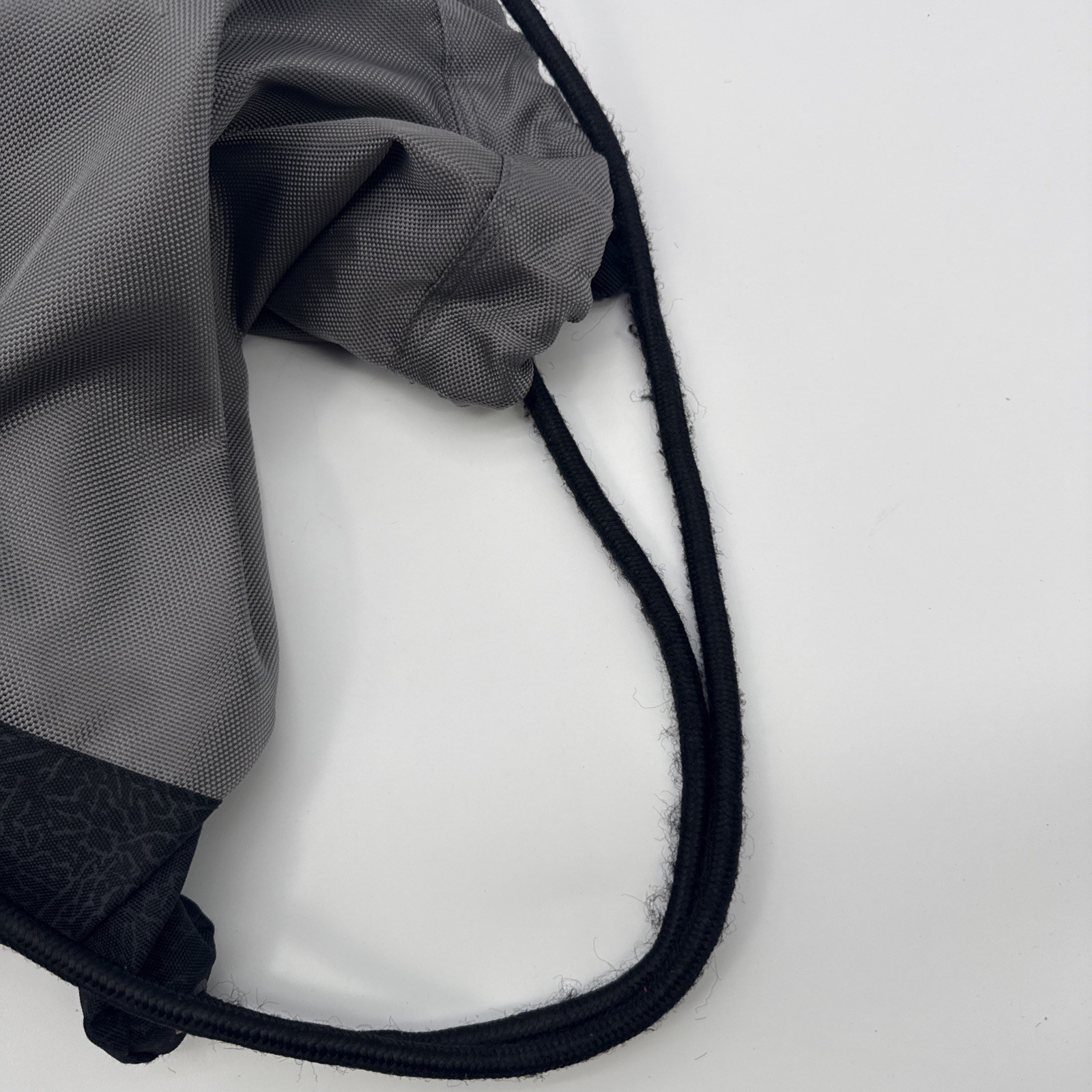 Nike Jordan Jumpman Drawstring Bag Pouch Gray Black Elephant Print Equipment Bag