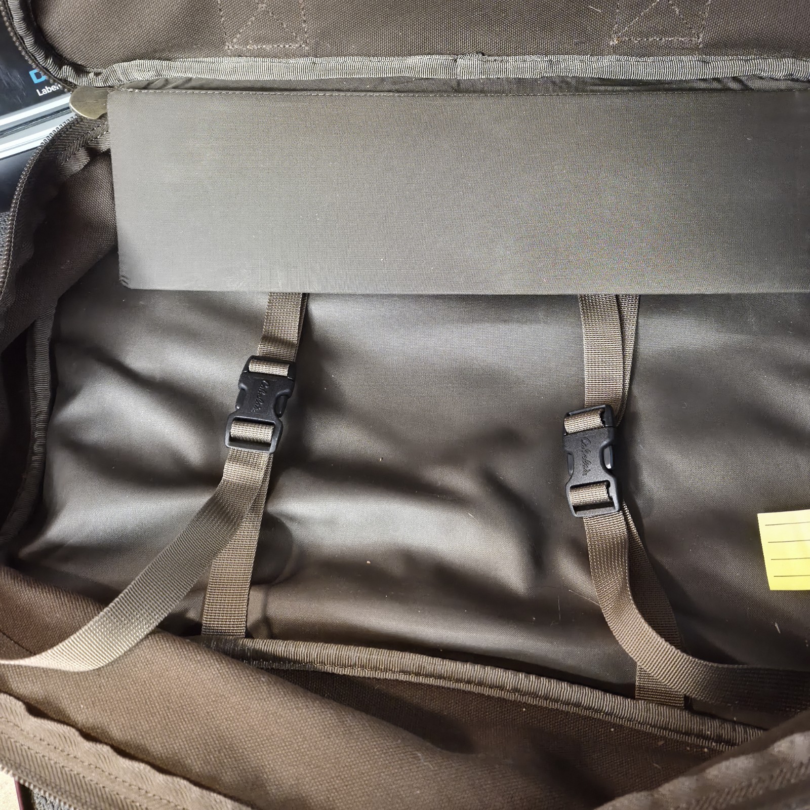 Cabela’s Brown Canvas & Leather Fishing Hunting Camping Large Travel Luggage Bag