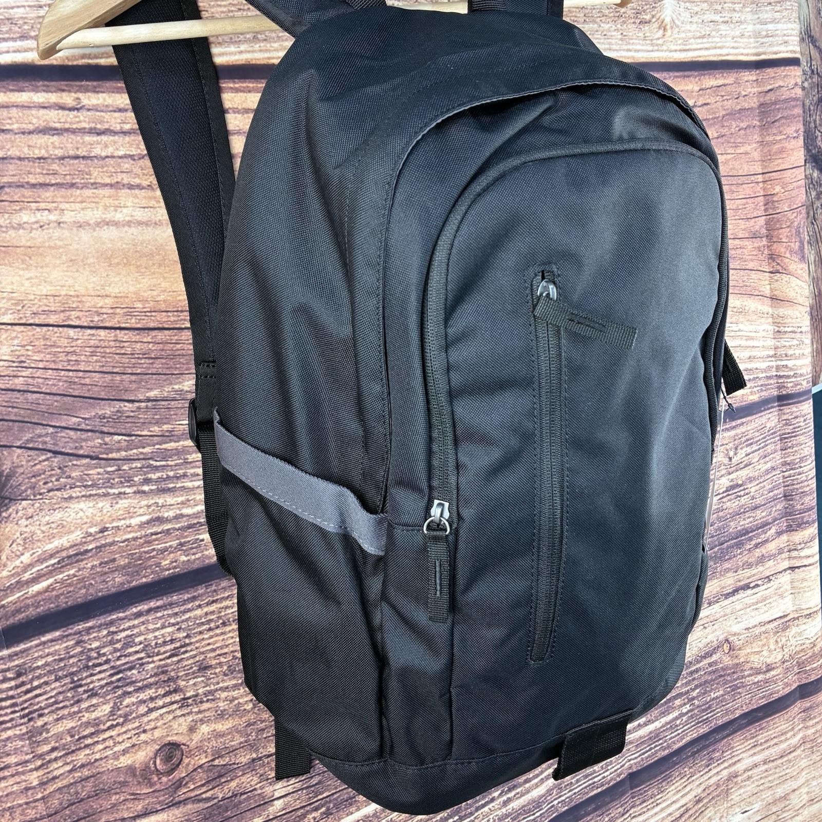 Nike Brasilia Medium Backpack Black White Swoosh School Gym Bag 24L BA6103-013