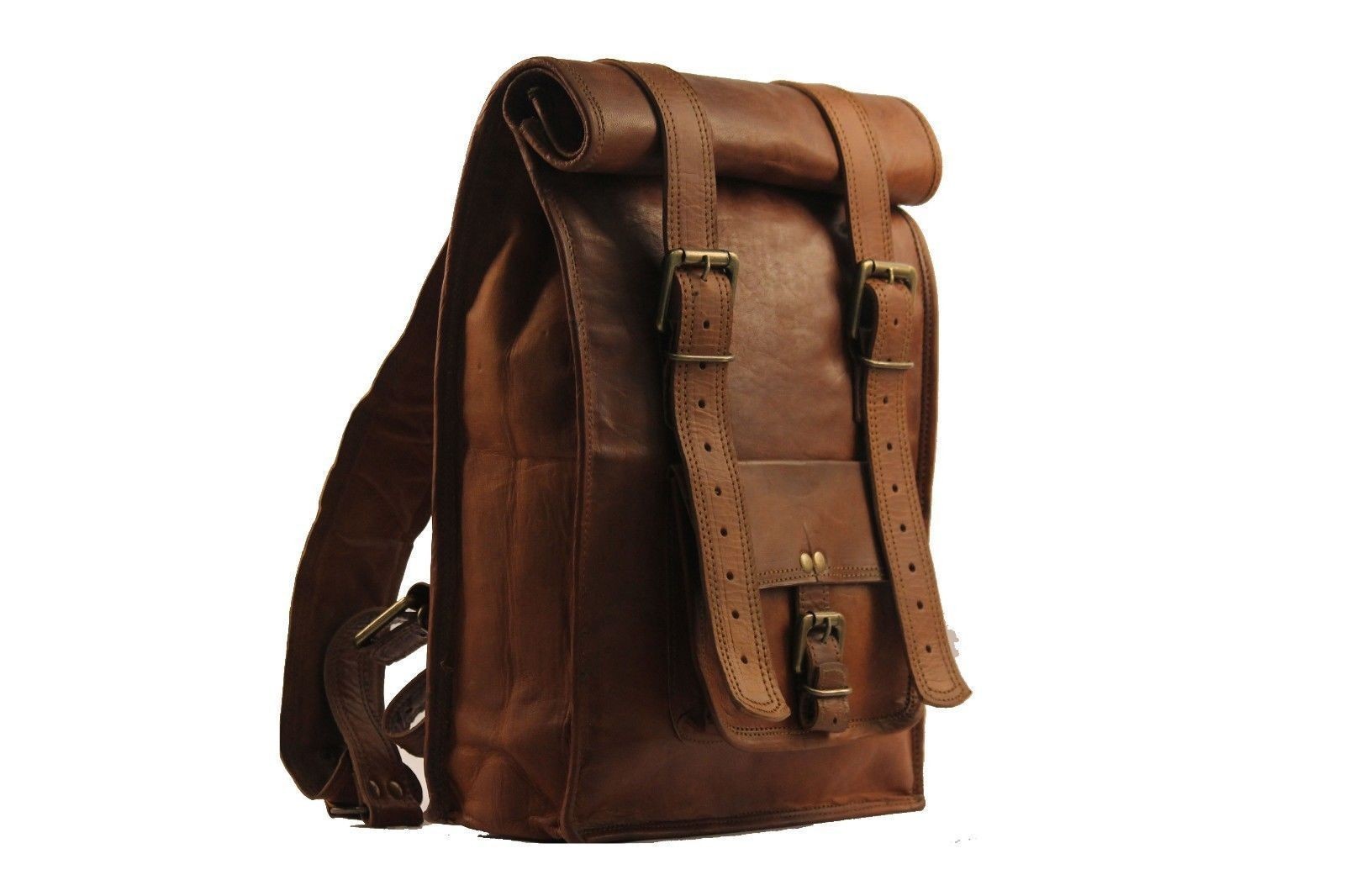 New Genuine Leather Back Pack Rucksack Travel Bag For Men’s and Women’s