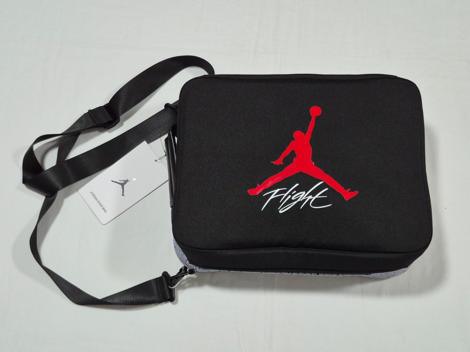 Nike Air Jordan Flight Black/Cement/Red Sneaker Carry Bag SZ Large 9B0388-KG5