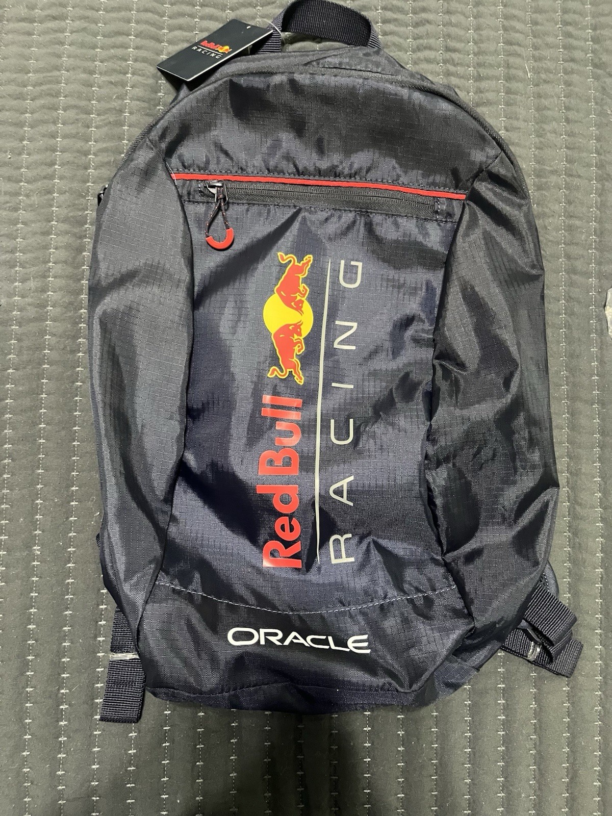 Red Bull Racing Fold Away Backpack Bag F1 Oracle Navy Blue Lightweight NWT(MM)