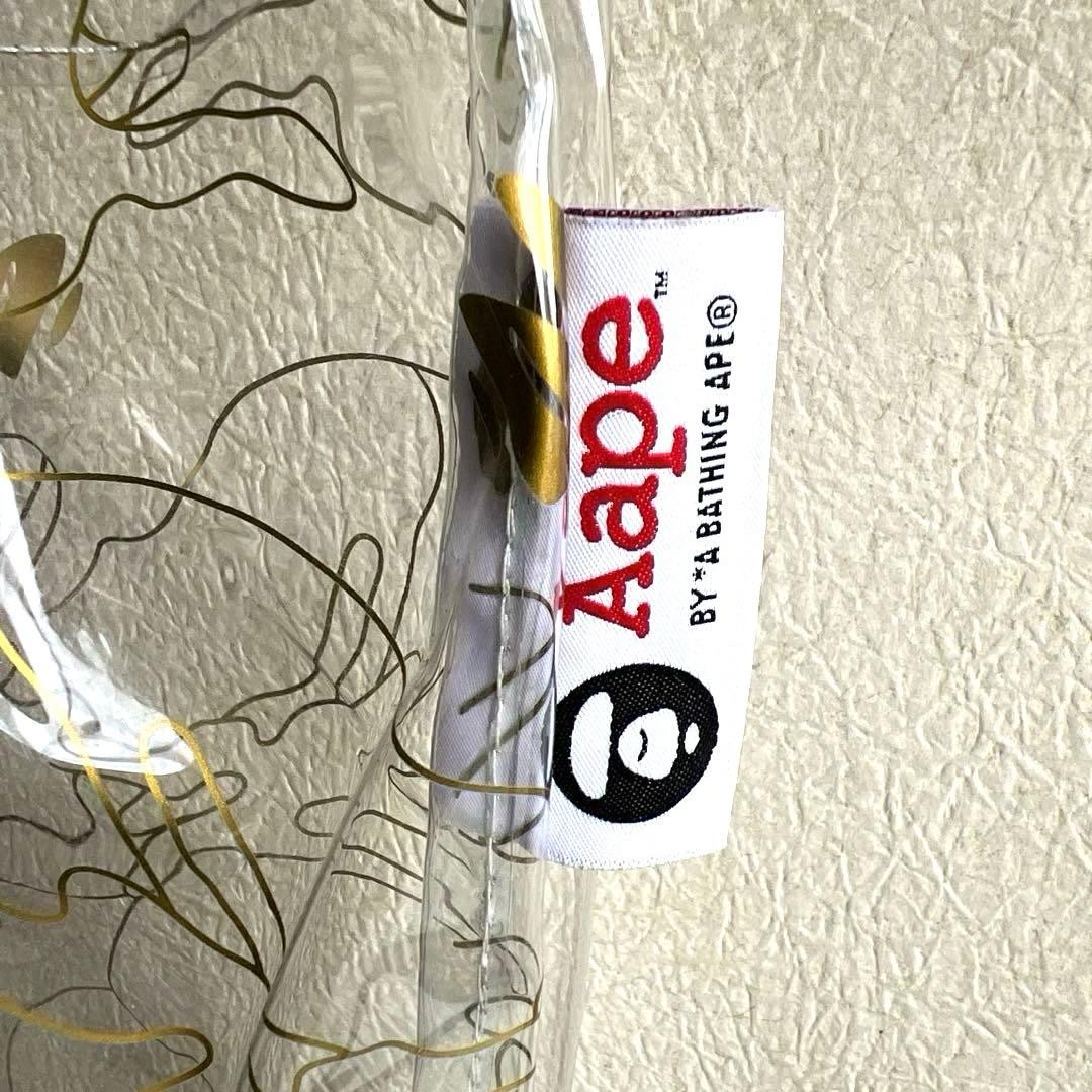 Aape BY A BATHING APE Transparent Vinyl Tote Bag Unused Large