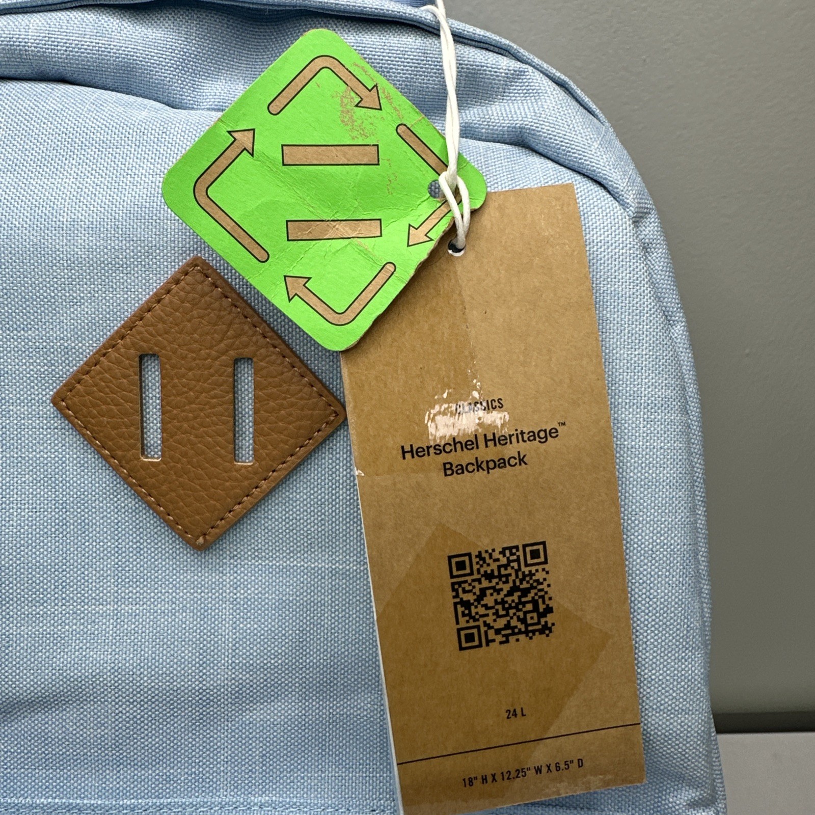 Herschel Supply Company Heritage Backpack 24 LCapacity, Blue Bell Crosshatch