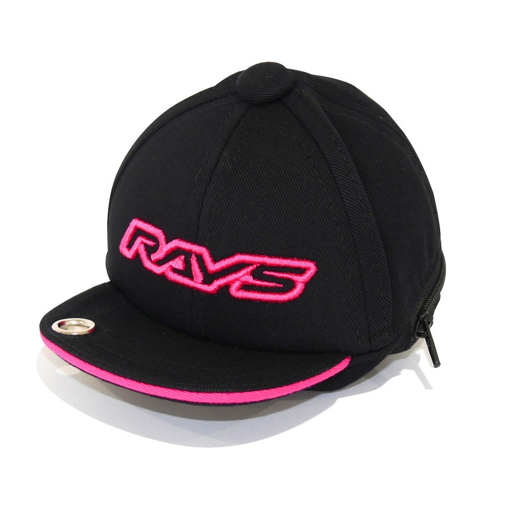 Genuine RAYS Official Cap Mini Pouch – Black/Pink (Rays Goods & Accessories)