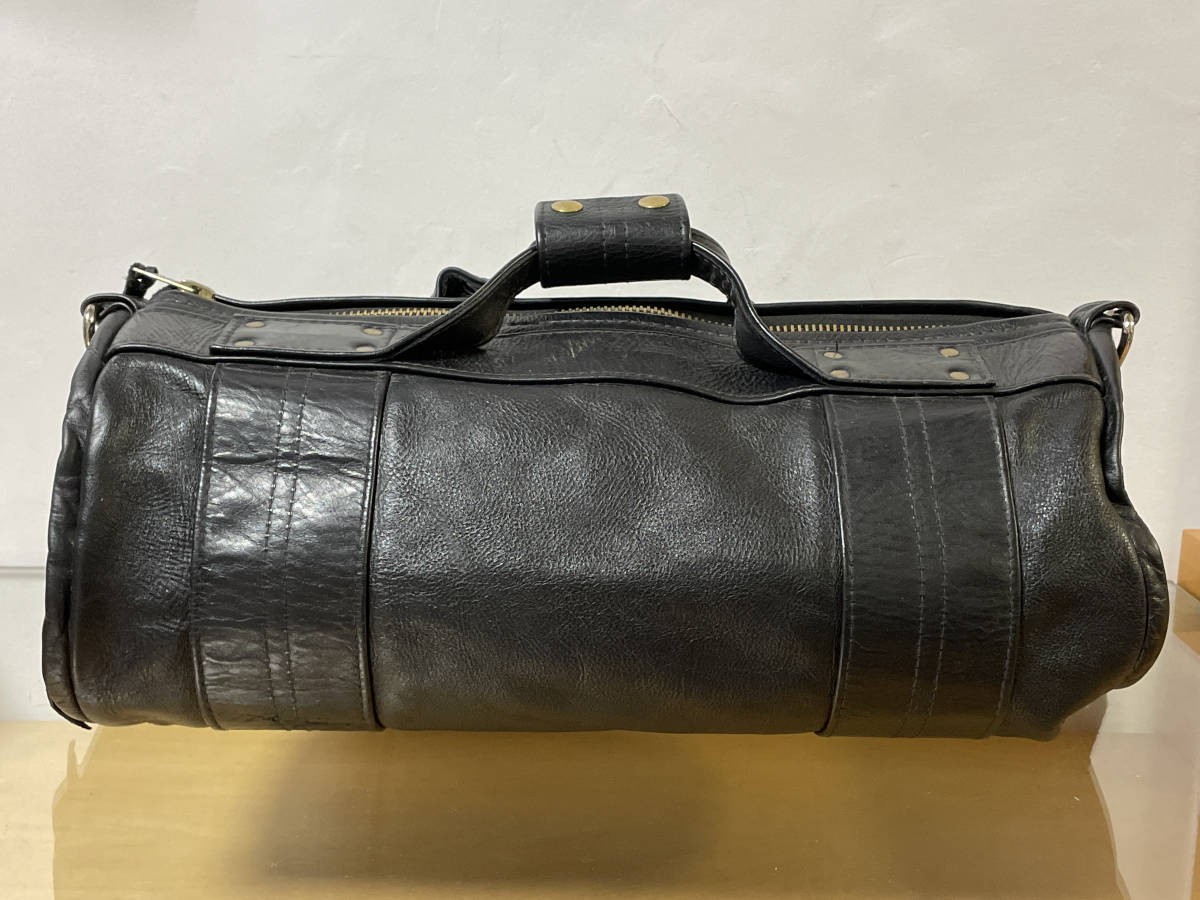 Used Langlitz Leathers Regular Travel Bag L 45cm W 25cm D 25cm Size Black Color