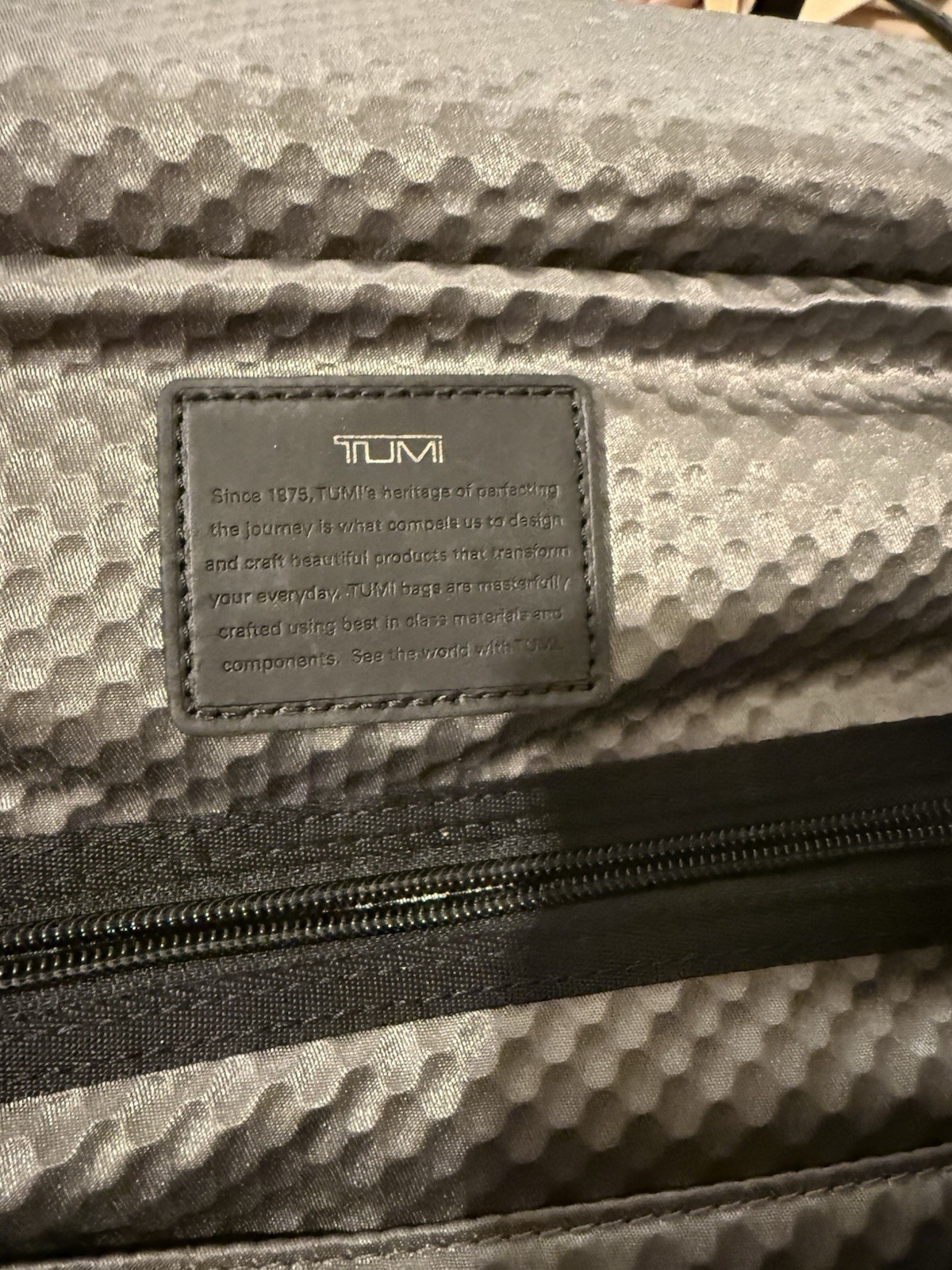 TUMI Alpha Black Backpack Medium Zip/Buckle Pockets Hot Stamped STEPH