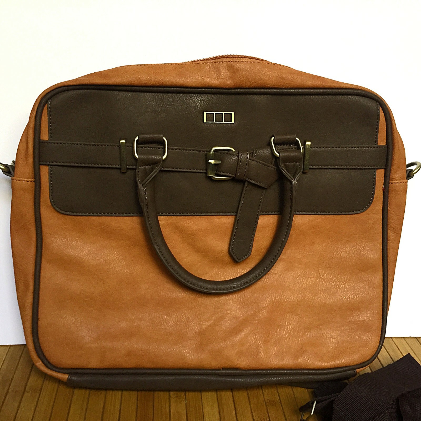 MSK Polyurethane Laptop Briefcase Office College Shoulder Bag