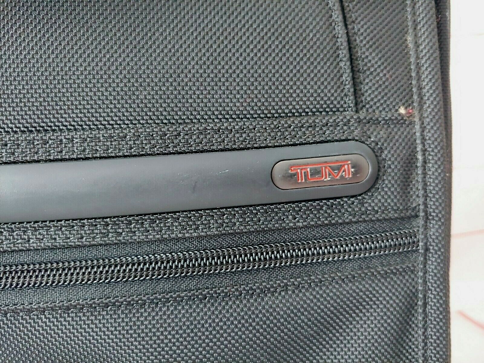 TUMI Black Wheeled Rolling Briefcase/Carry on Bag 15X13X6 Inches