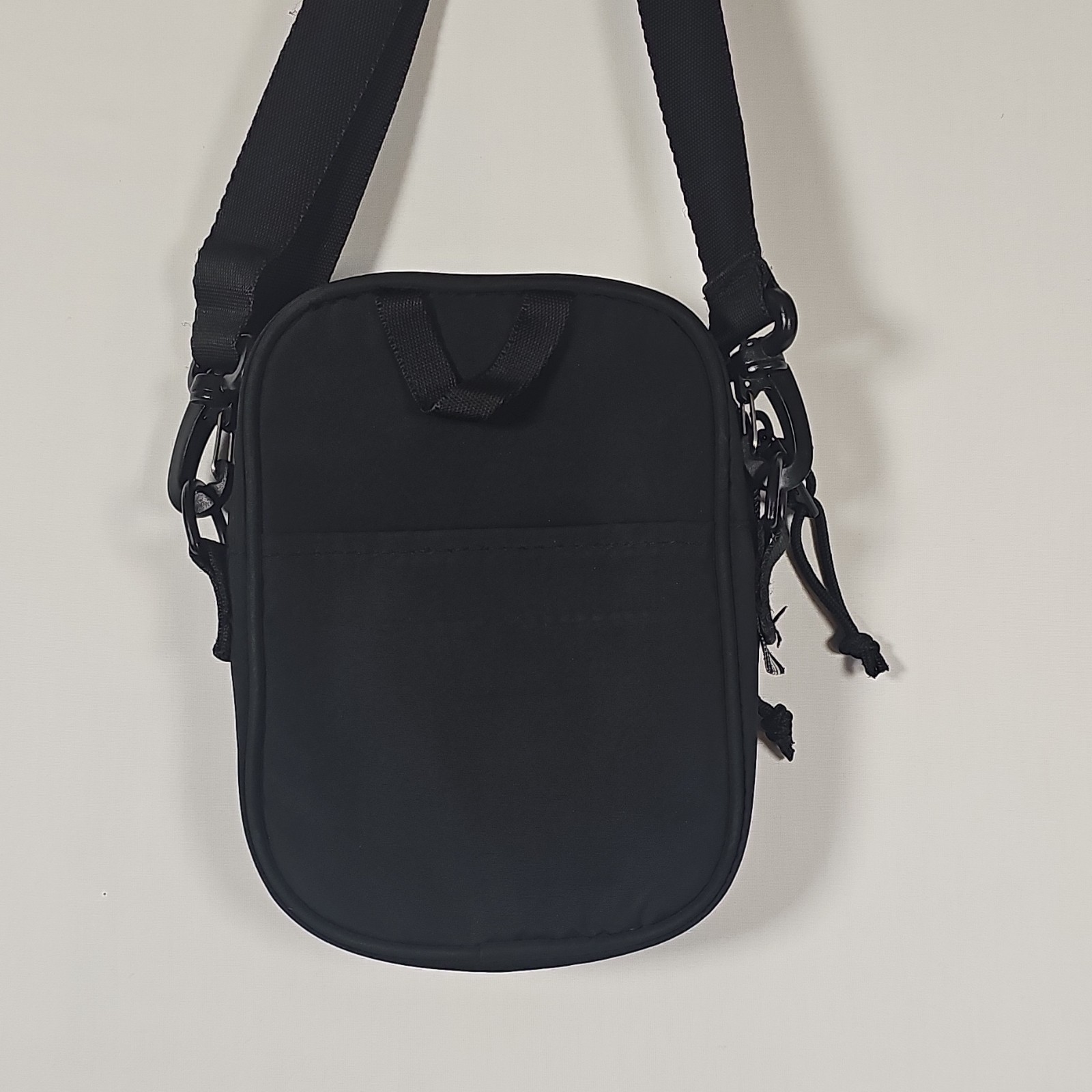 Adidas Black Small Crossbody Bag Zip Closure Outer Pockets Adjustable Strap