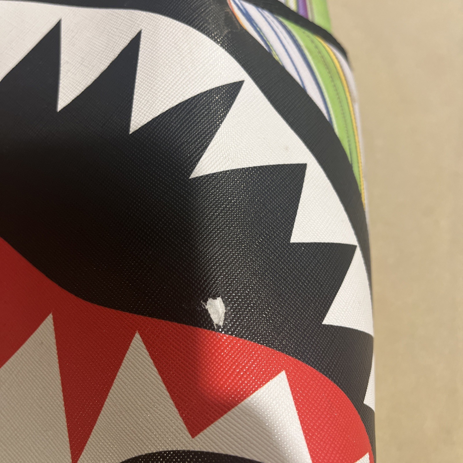 Sprayground Abstract Shark Designer Backpack Adjustable Strap – Preowned