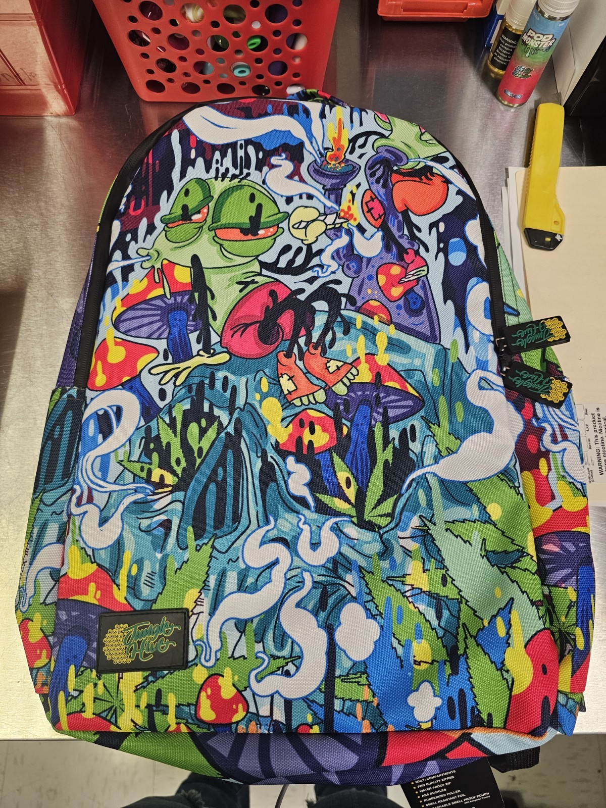 NEW JUNGLE HIVE Smell Proof Backpack – Stoner Art Design