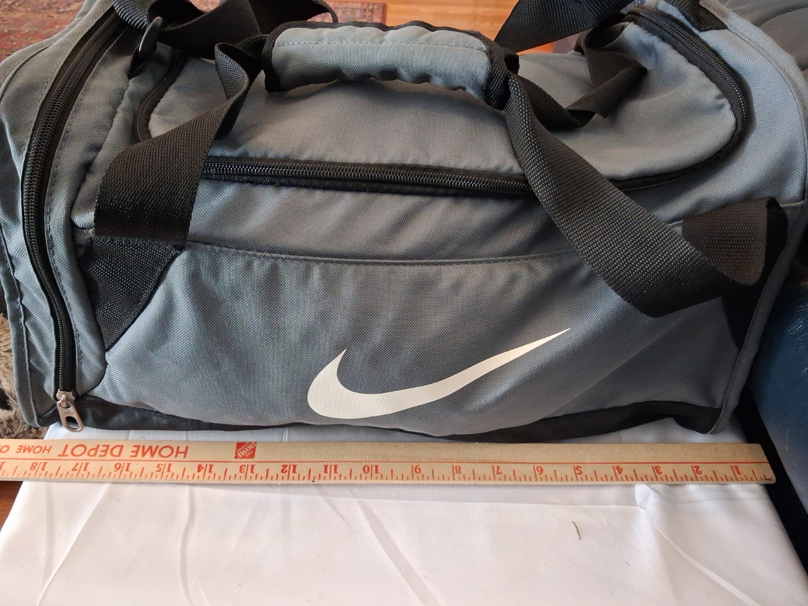 Nike Sport Duffle Bag Shoe Compartment, Webbed Shoulder Strap And Handles
