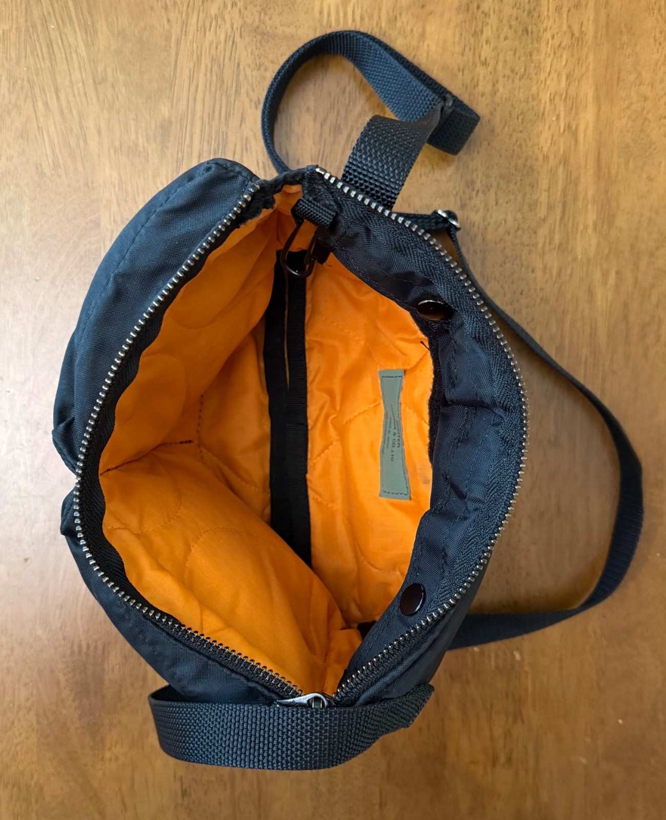 Authentic Porter Yoshida Tanker Mini Unisex Shoulder Bag Black Made in Japan