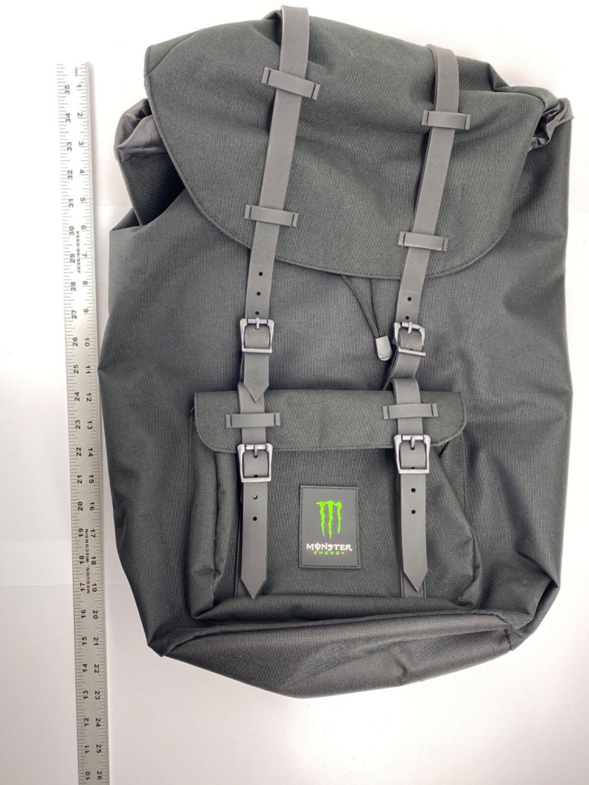 Monster Energy PROMO Backpack Padded LapTop Compartment Magnetic Straps 20”x16”