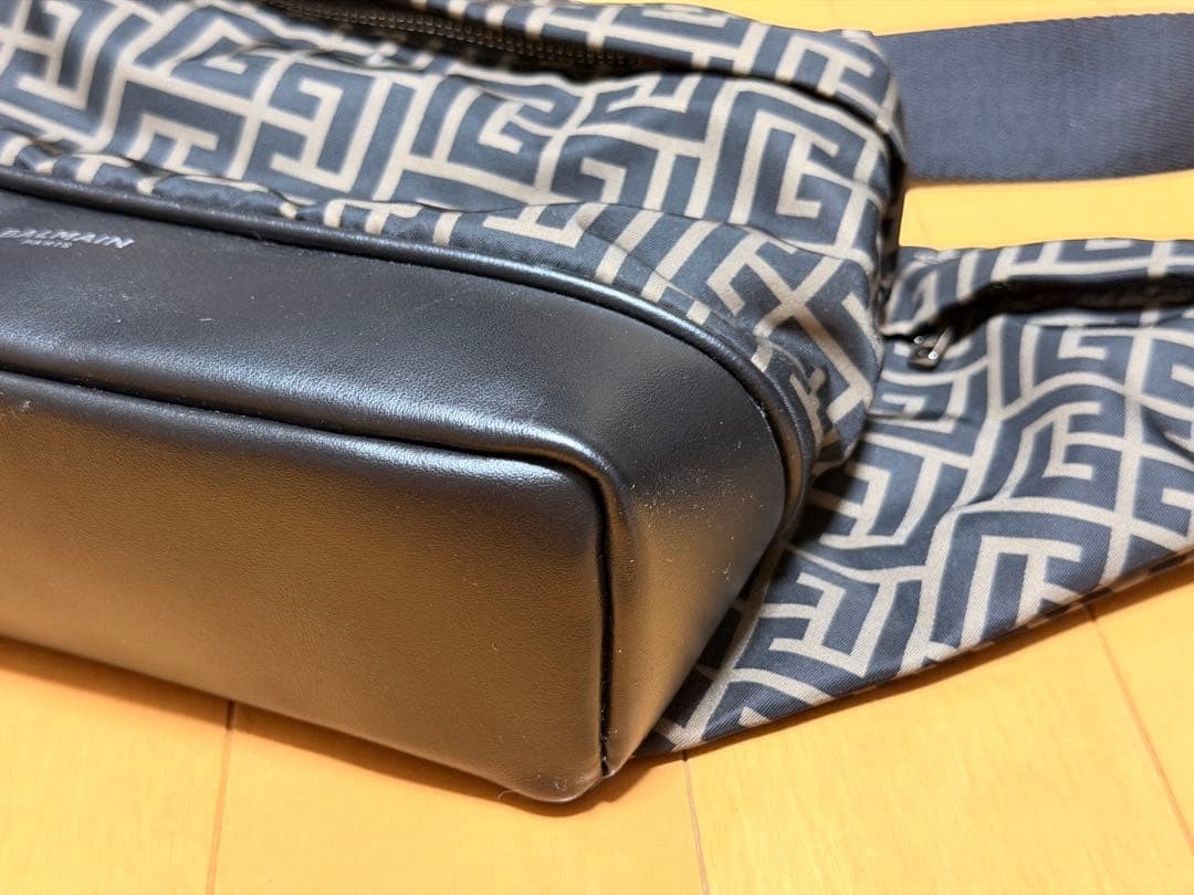 BALMAIN Monogram Body Bag Waist Pouch