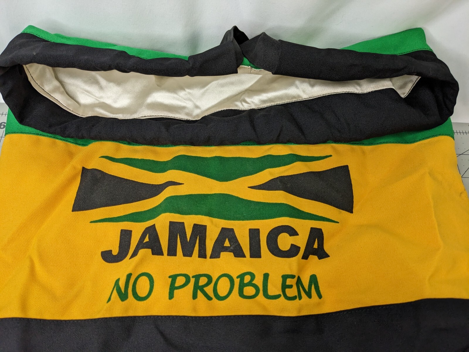 Jamaica No Problem Drawstring Bag Knapsack 20 Inch