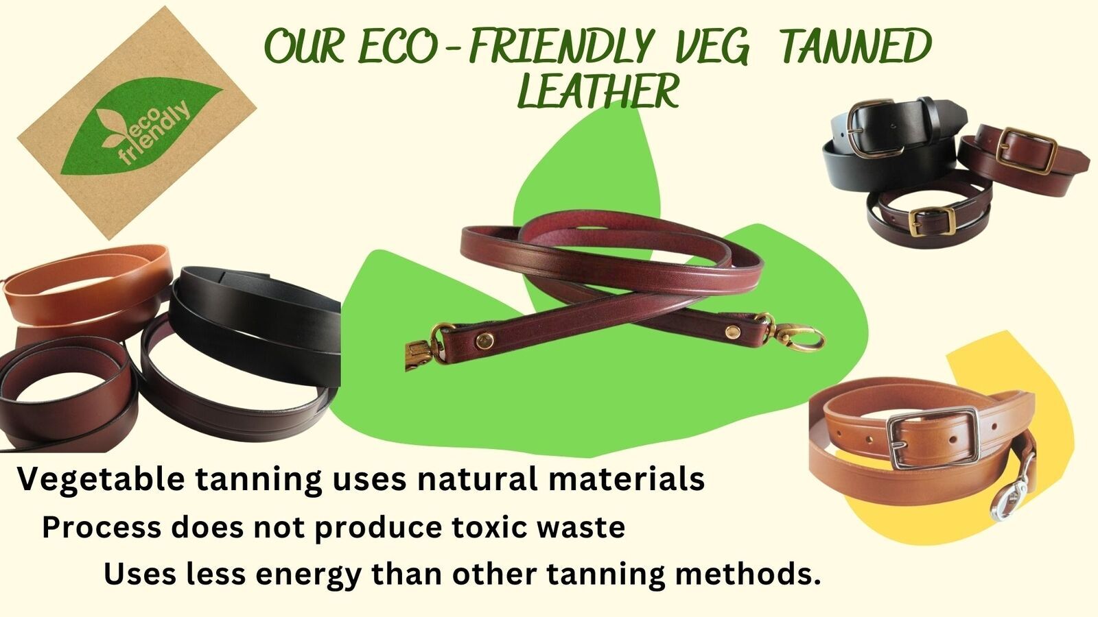 5/8 in. Width Thick Leather Cross Body or Shoulder Purse Bag Replacement Straps
