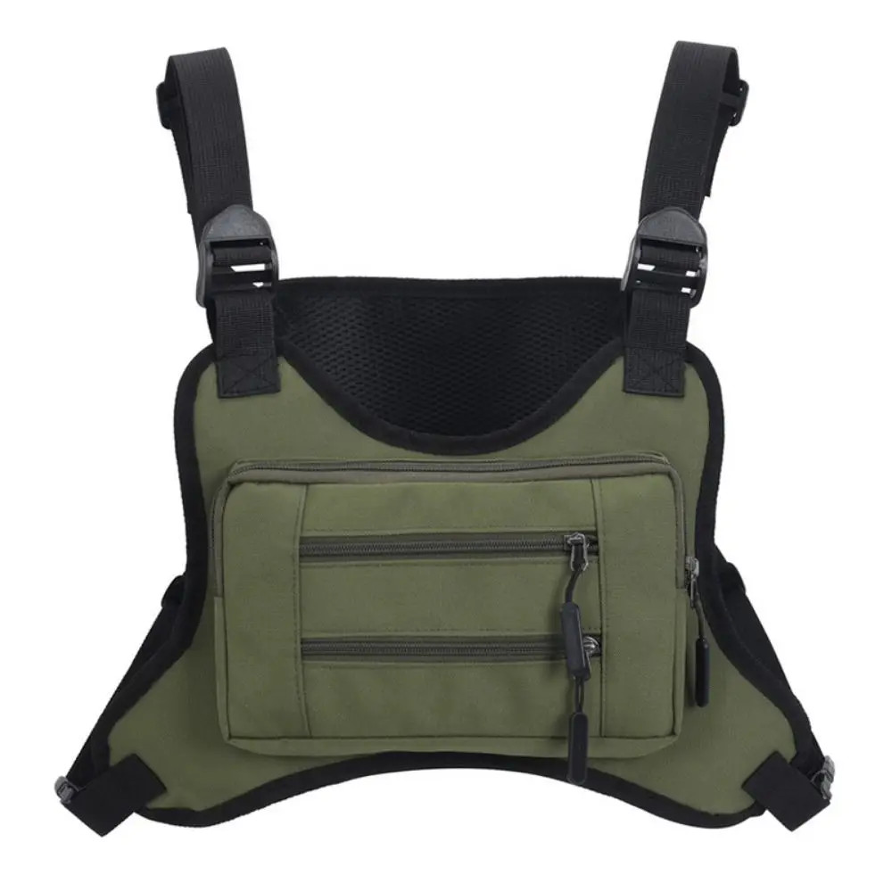Adjustable Sports Vest Bag Multi-functional Water Resistant MOLLE Chest Bag Ligh