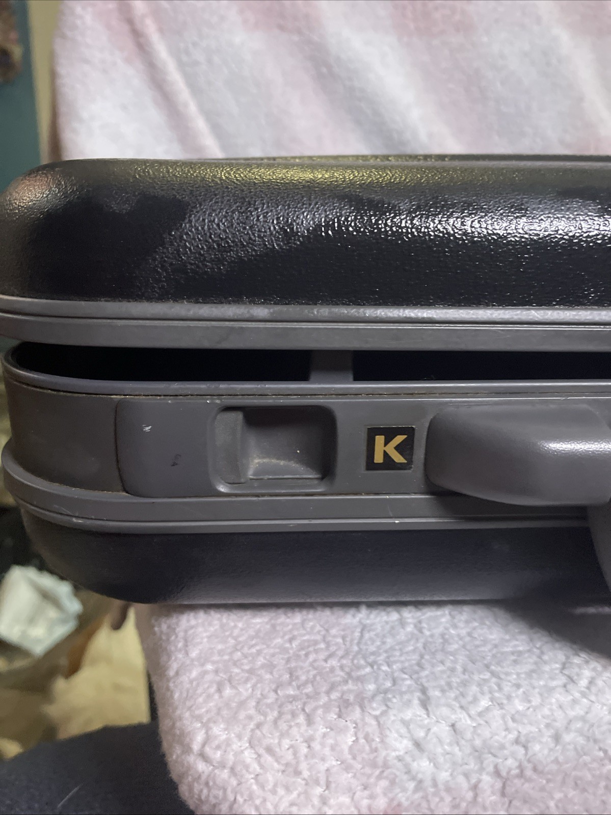 Echolac Vintage Hard Shell Briefcase Black with Combination Lock