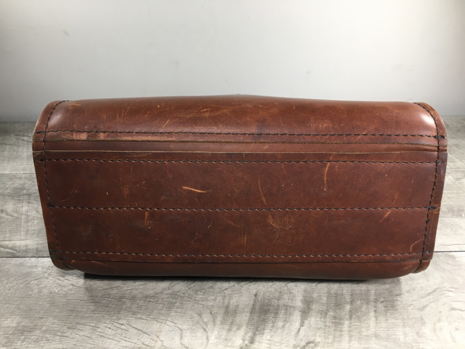 Vintage Rustic Riveted Shoulder Purse Handbag Purse Handmade Thick Leather