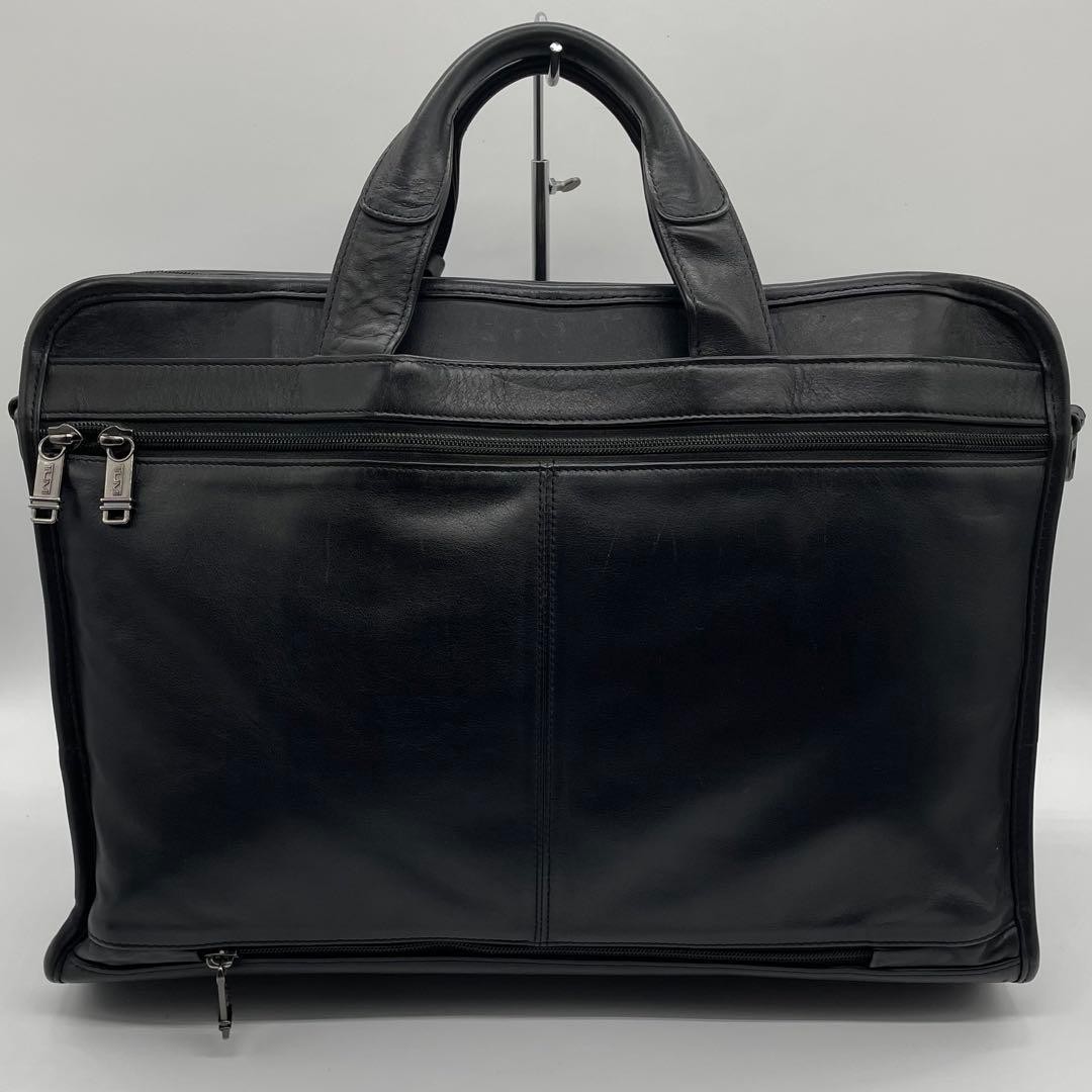 TUMI Black Napa Leather 2Way Business Bag 31cm