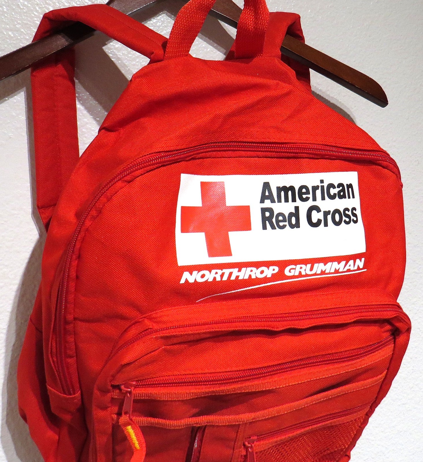 Northrop Grumman AMERICAN RED CROSS Backpack Adult Zip Adjust Strap