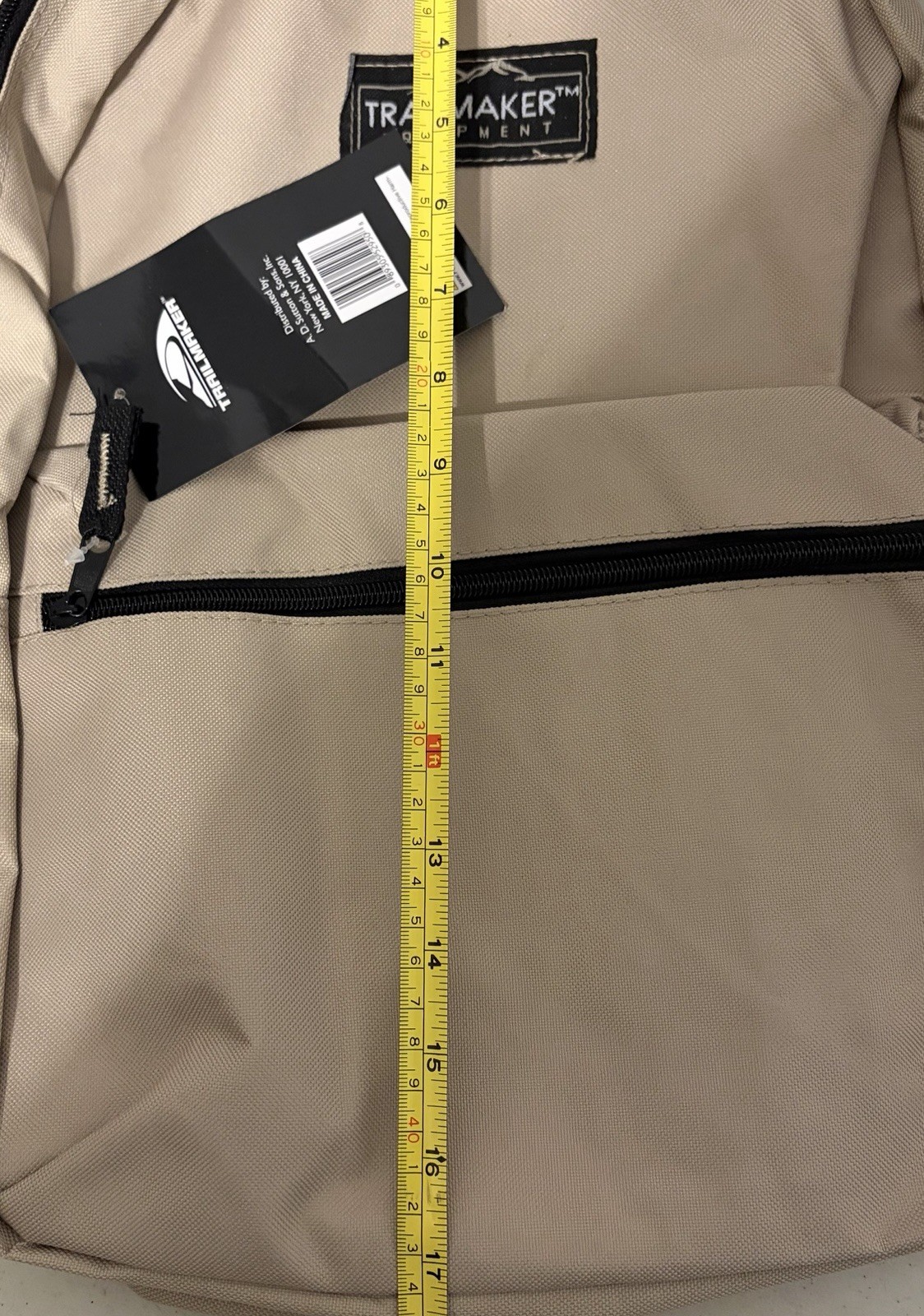 Trailmaker Classic 17” Backpack Tan NWT