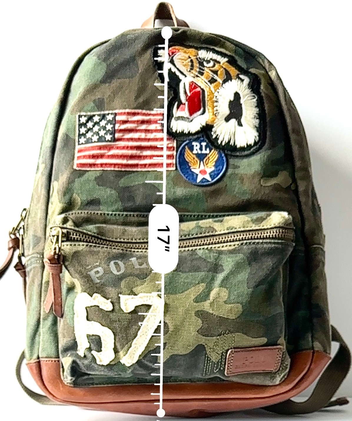 Polo Ralph Lauren Camo Tiger Patch Backpack