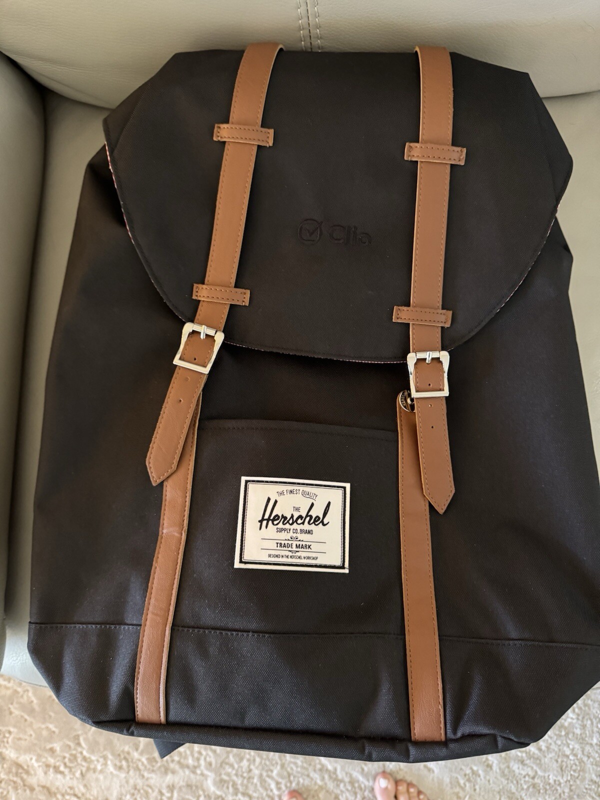 Herschel Supply Co. – Retreat Canvas Laptop Backpack – Black – 19.5L – New