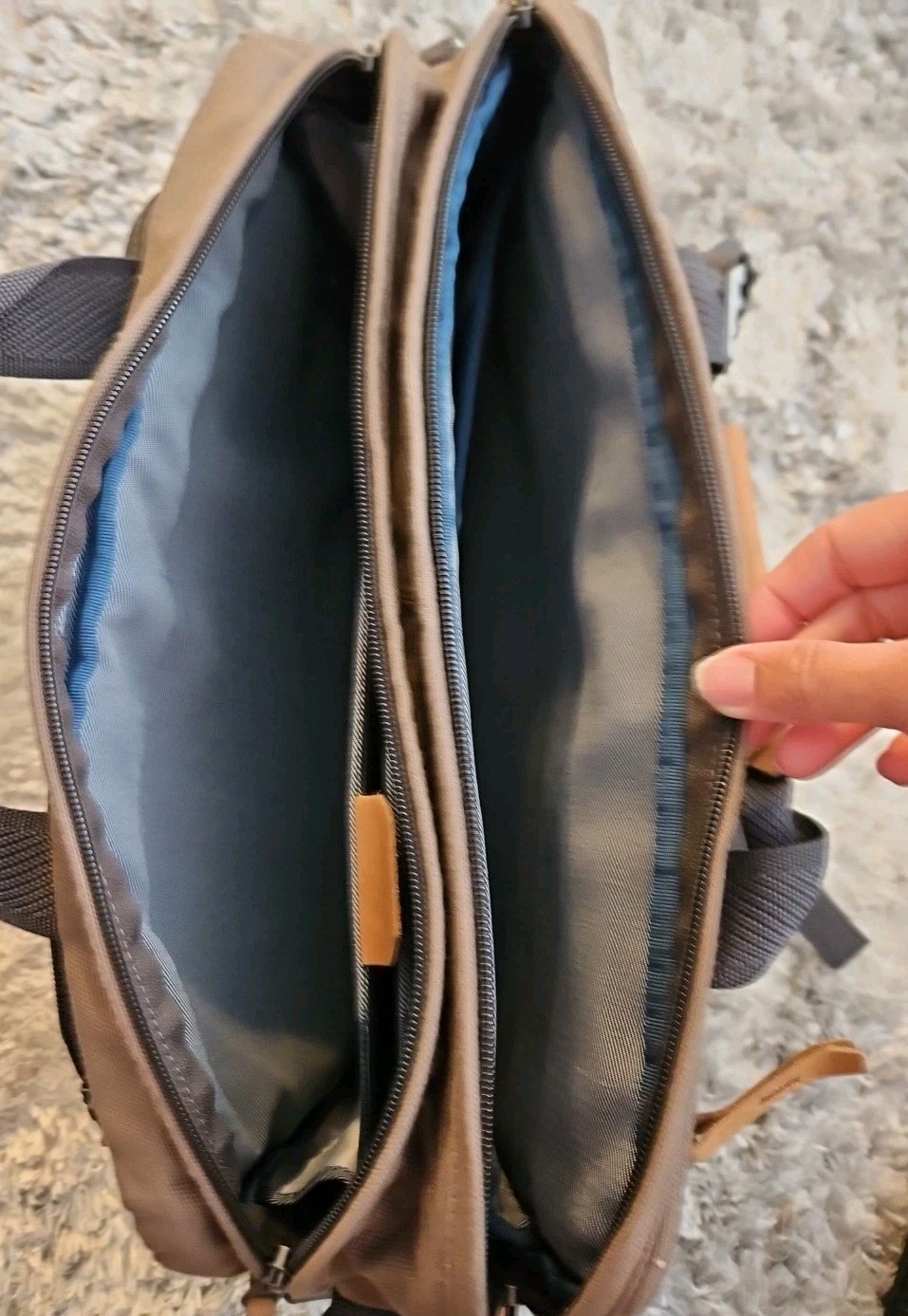 Duluth Trading Large Canvas Beefcase Briefcase Backpack Porter 44402 EUC!