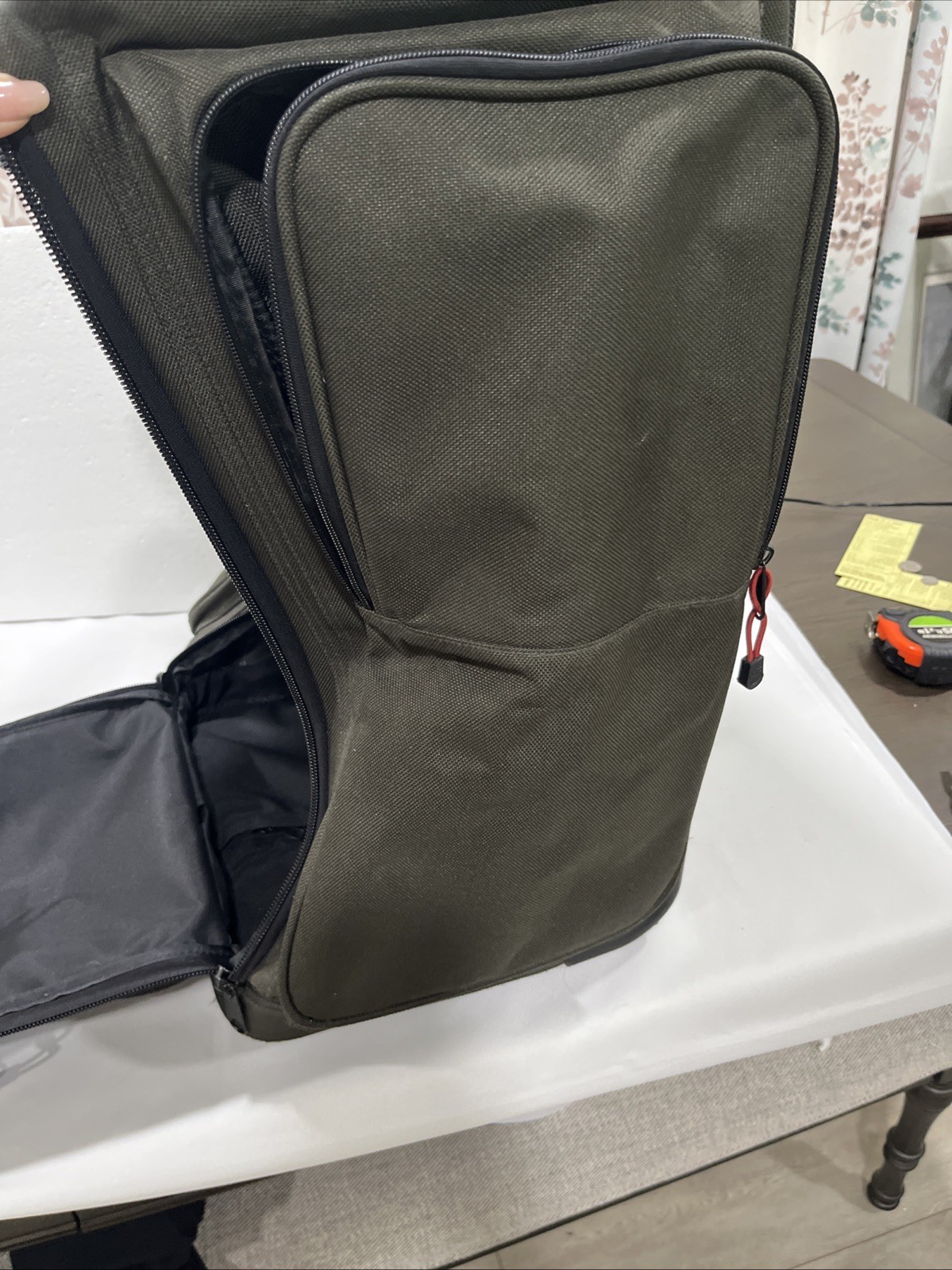 Skyway Adventure Gear-Softside-Canvas-Luggage w/2 Wheels-4 Zipper Compartments