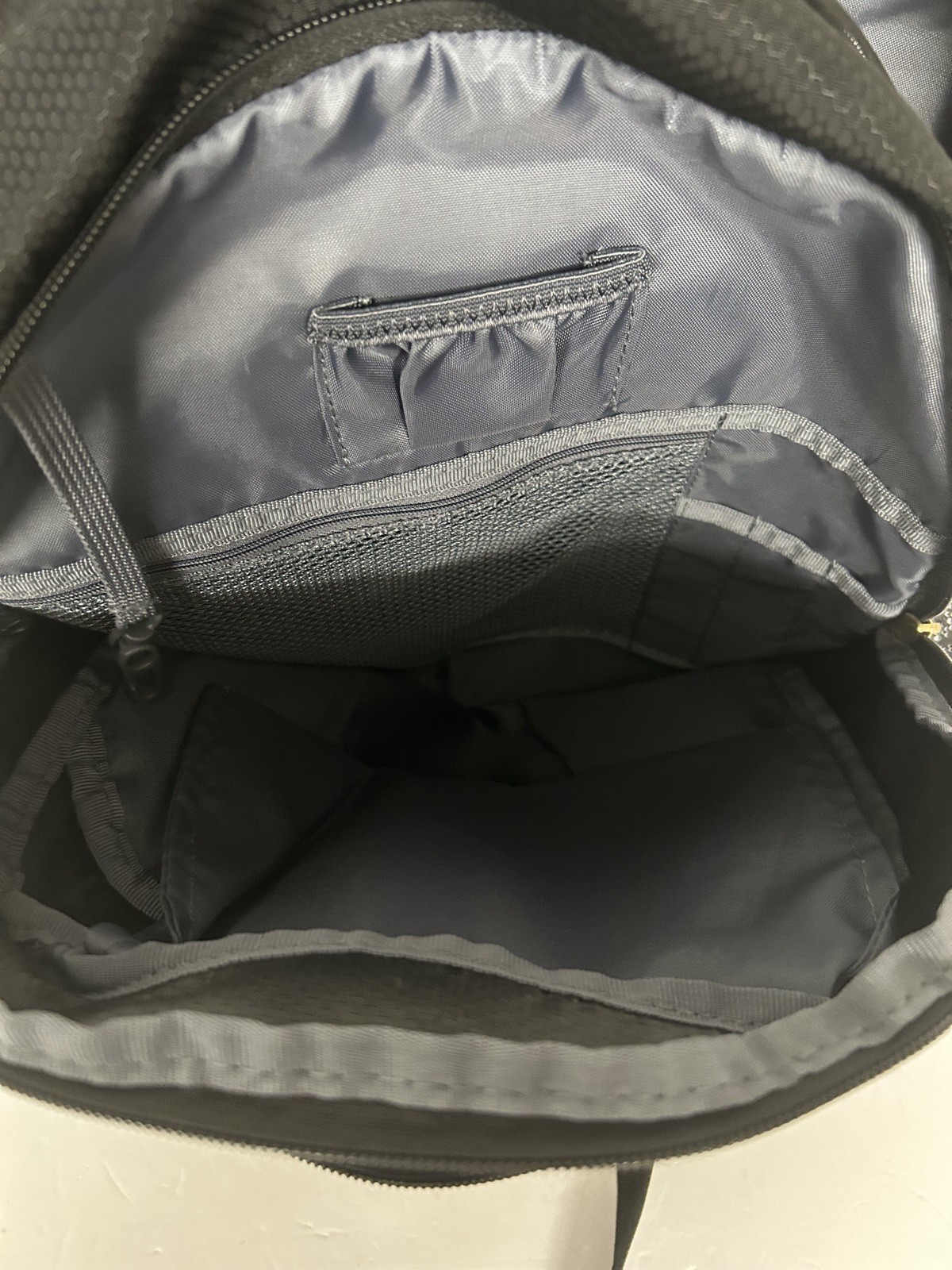 Adidas Black Backpack – 4 lrg zip pockets & 2 side pockets for water bottles