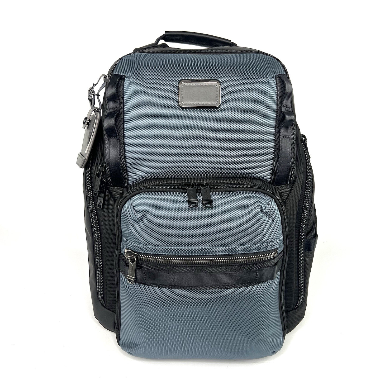 TUMI Alpha Bravo Search Backpack Pavement Blue and Black Laptop Travel Bag Lg
