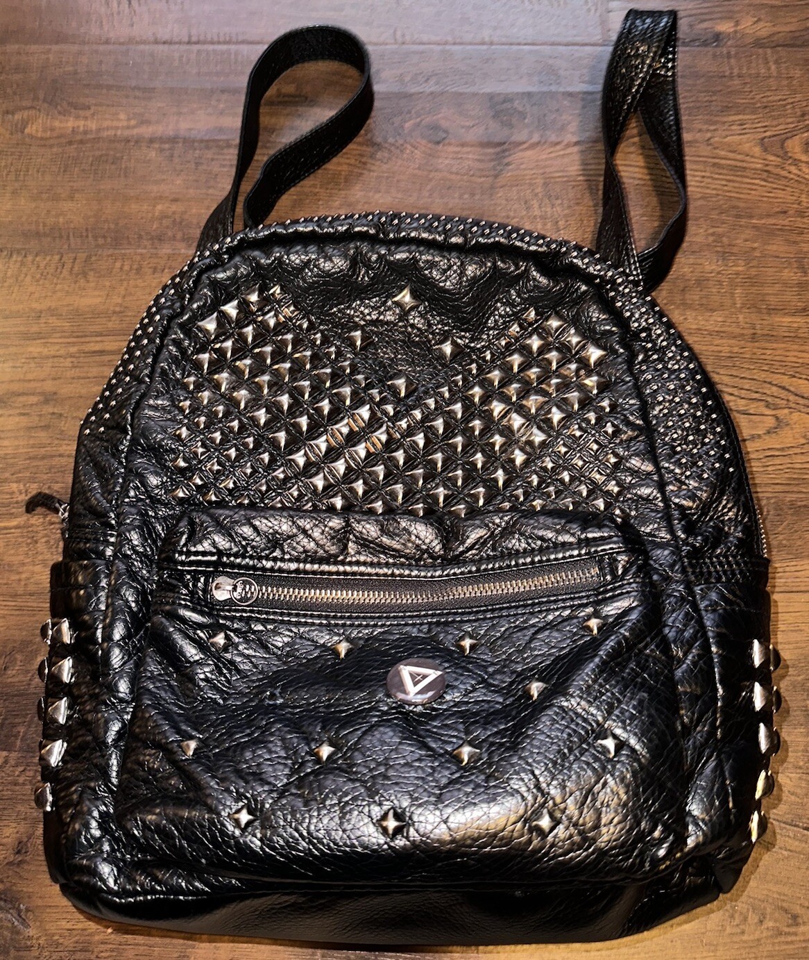 Backpack Rivet Studded School Bookbag Daypack Anti Theft Rucksack Bag