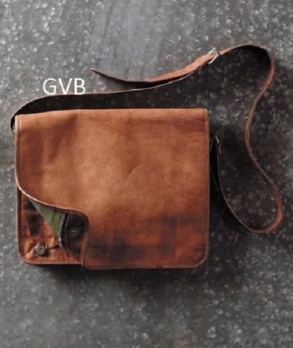 Vintage Leather Men’s Handmade Brown Laptop Shoulder Satchel Messenger New Bag