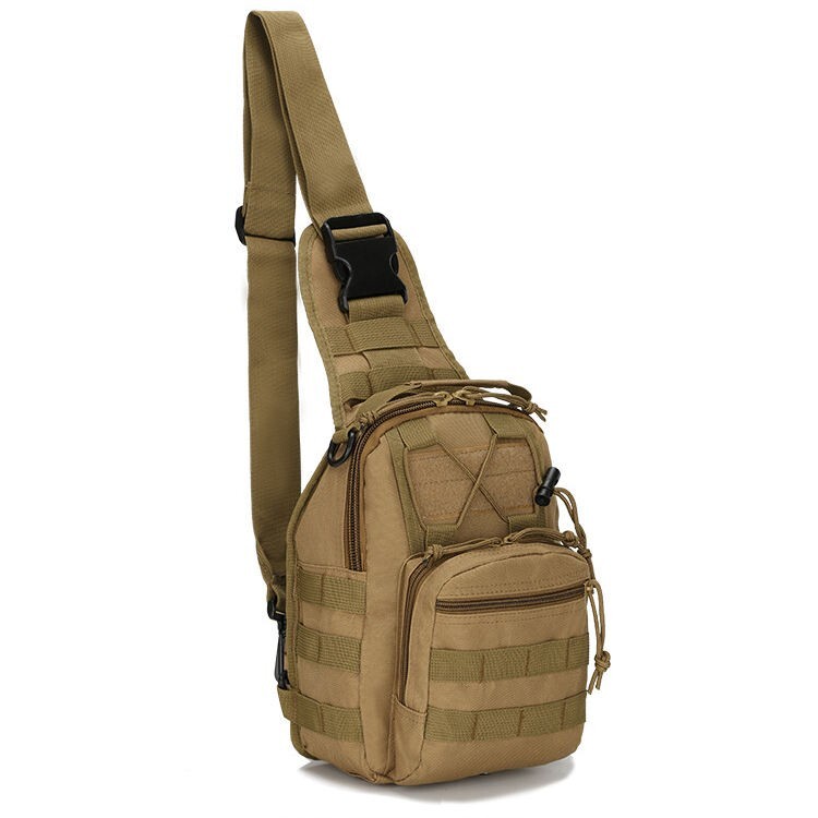 Men Backpack Molle Tactical Sling Chest Pack Shoulder Bag Outdoor Hiking Travel