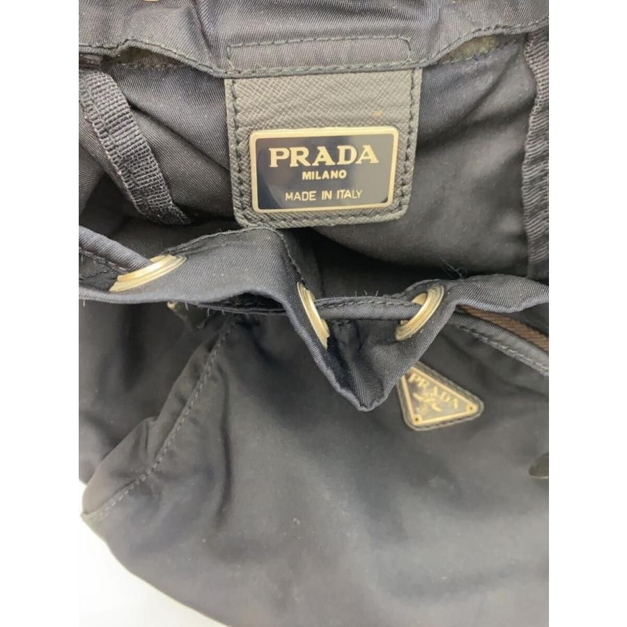 Prada Triangle Logo Mini NVY Scratches Discolor