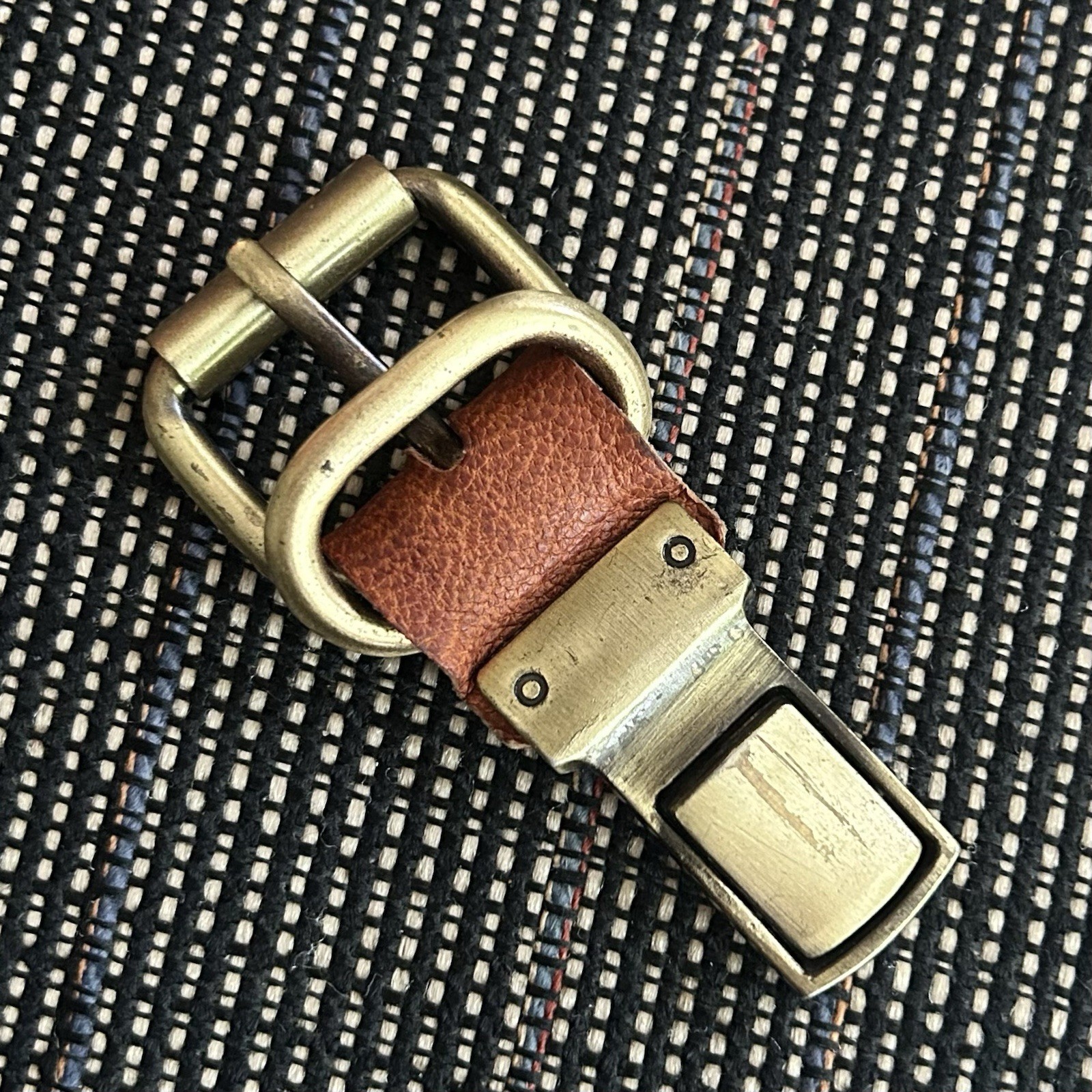 Handmade Vintage Leather Replacement Push Lock Leather Bags Buckle
