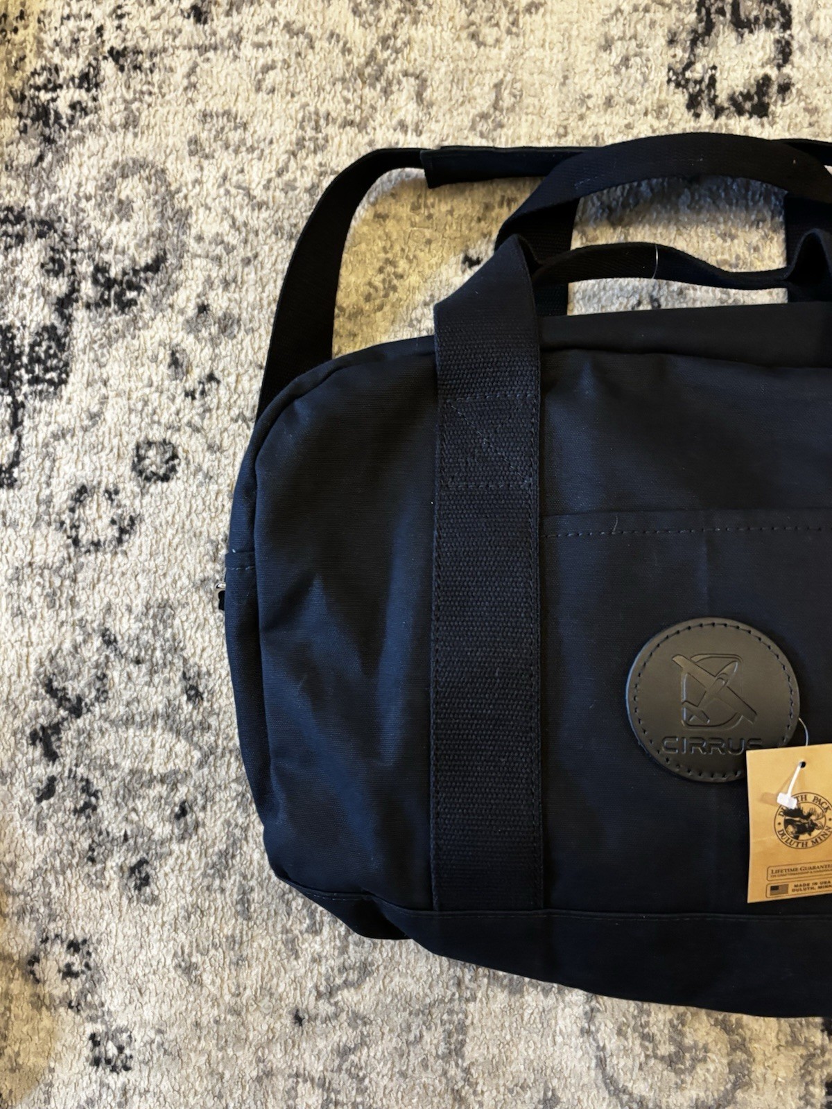 Duluth Pack Cirrus Black Duffel with Parachute Lining
