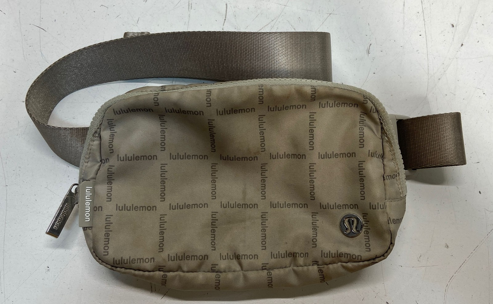 Lululemon Tan Everywhere Belt Bag 1L Wordmark Logo Waist Crossbody Pack