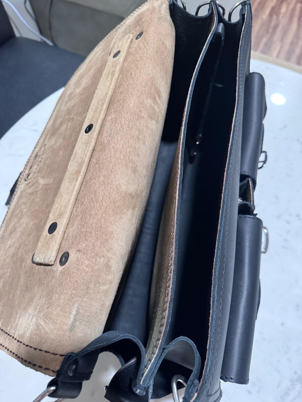 Saddleback Leather Front Pocket Leather Briefcase – Genuine Full Leather