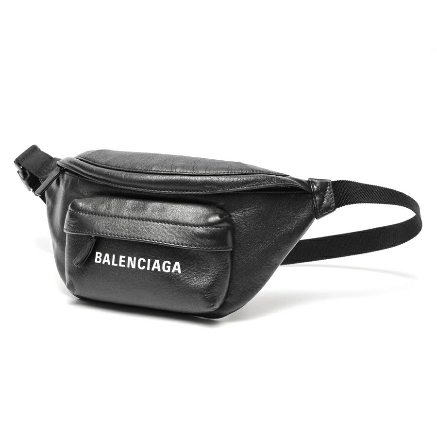 BALENCIAGA Everyday Belt Bag 579617 Leather Black