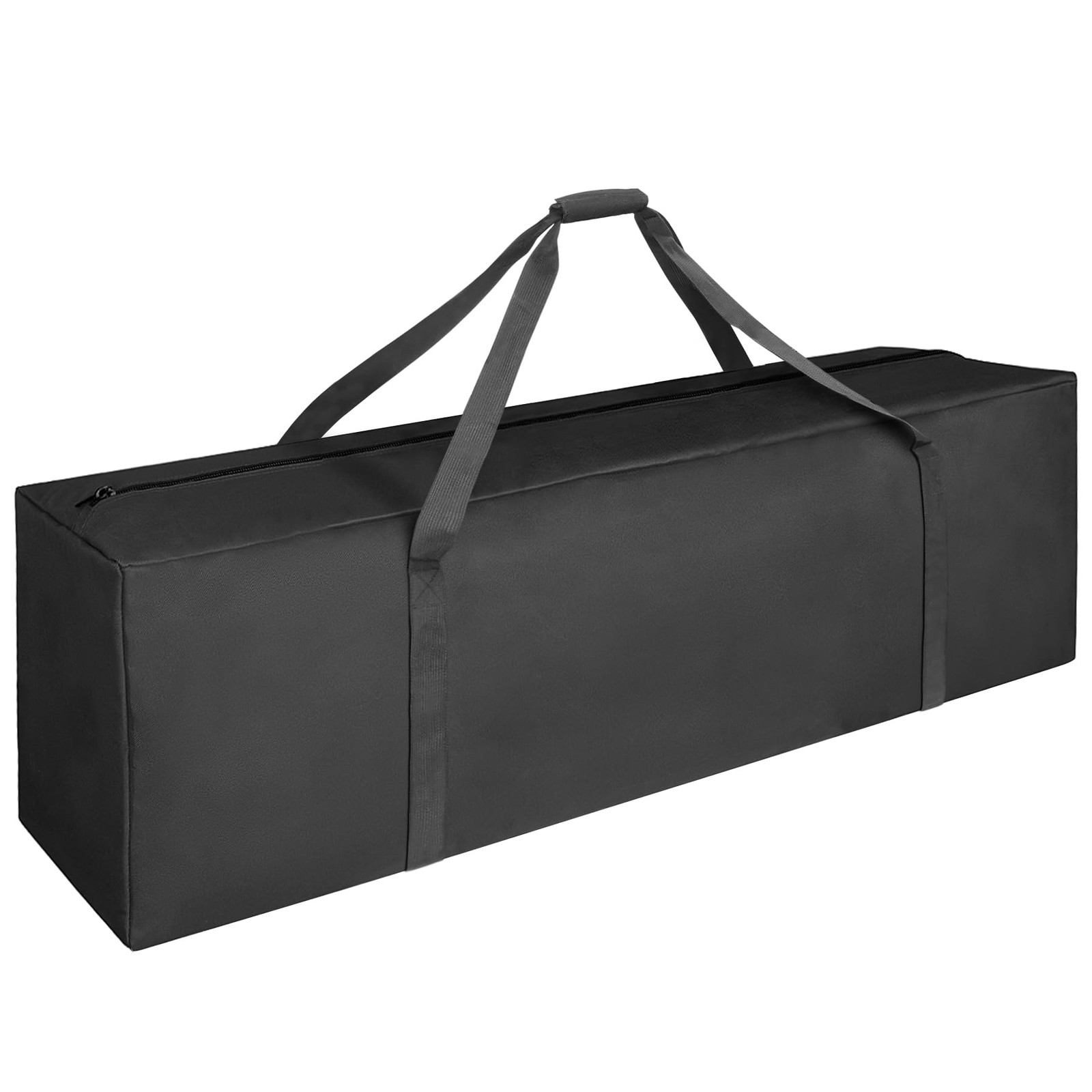Black 160L 52 Inch Extra Large Sports Duffle Bag With 2 Way Lockable Zippers