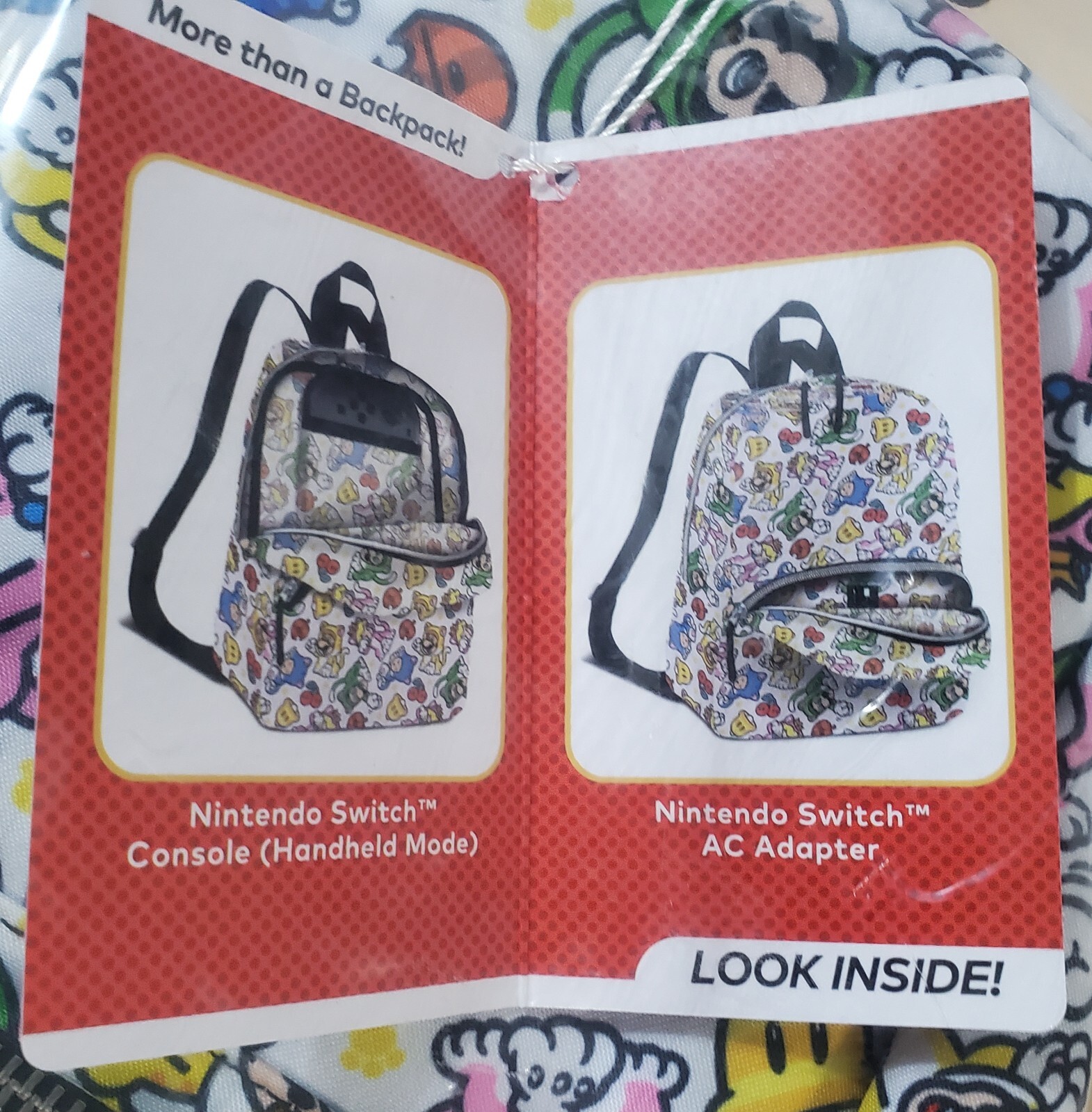 New & Sealed Super Mario 3D World Cat Suit Mini Nintendo Switch Backpack Travel